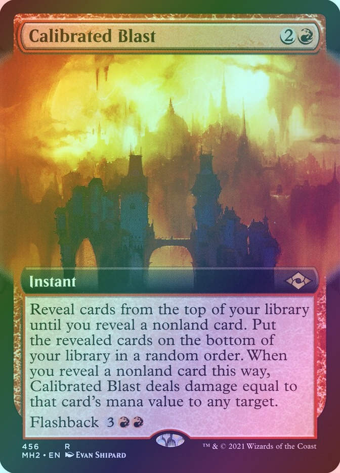 Calibrated Blast (MH2) (456) / Extended Art / Foil