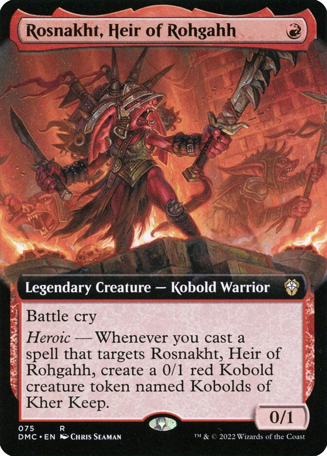 Rosnakht, Heir of Rohgahh (DMC) (75) / Extended Art
