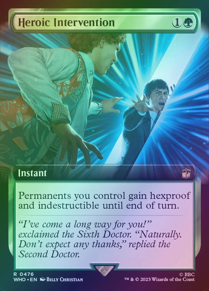 Heroic Intervention (WHO) (476) / Extended Art / Foil