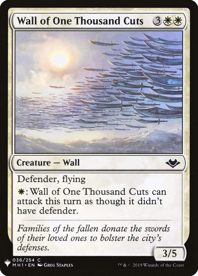 Wall of One Thousand Cuts (MYS)
