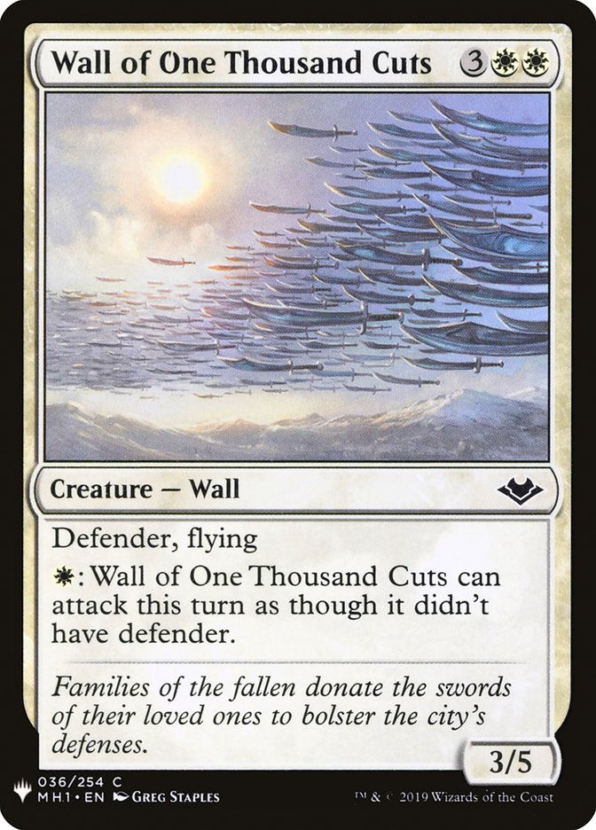 Wall of One Thousand Cuts (MYS)