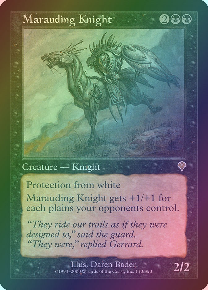 Marauding Knight (INV) (110) / Foil