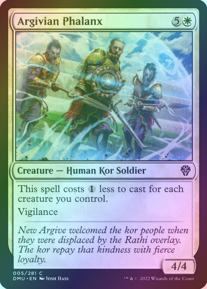 Argivian Phalanx (DMU) (5) / Foil