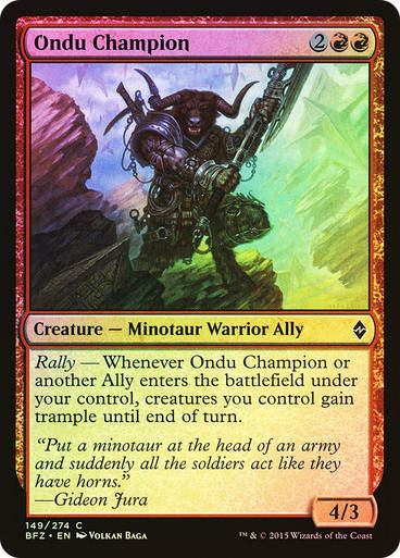 Ondu Champion (BFZ) (149) / Foil