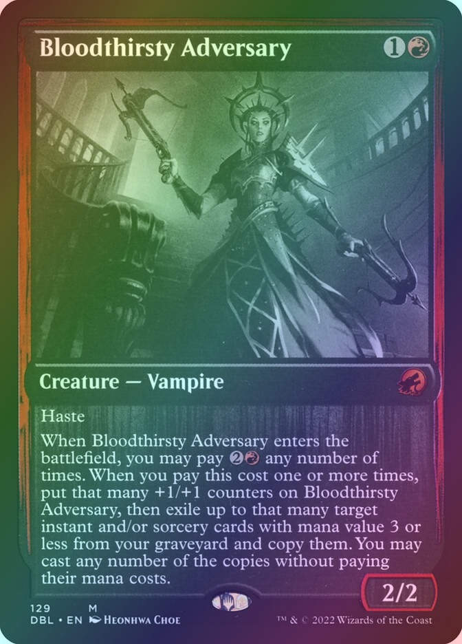 Bloodthirsty Adversary (DBL) (129) / Foil