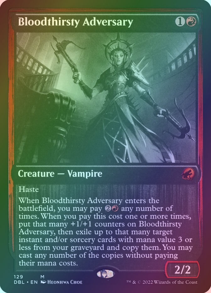 Bloodthirsty Adversary (DBL) (129) / Foil