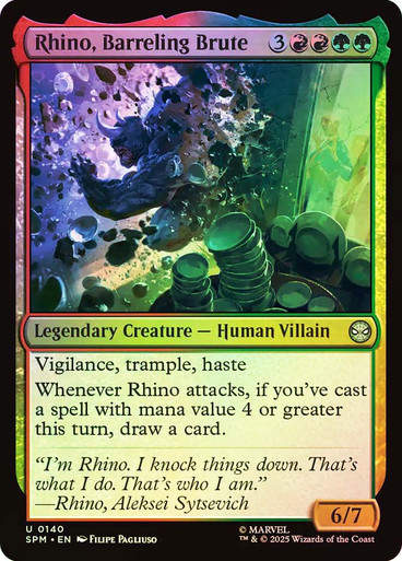 Rhino, Barreling Brute (SPM) (140) / Foil