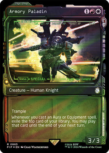 Armory Paladin (pip) (865) / Showcase Surge Foil