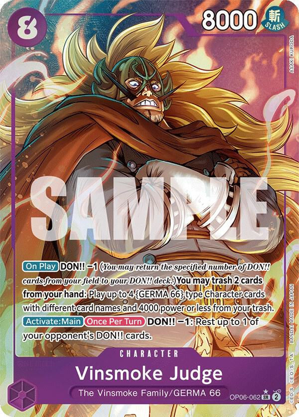 Vinsmoke Judge (Alternate Art) (OP06-062) / Foil