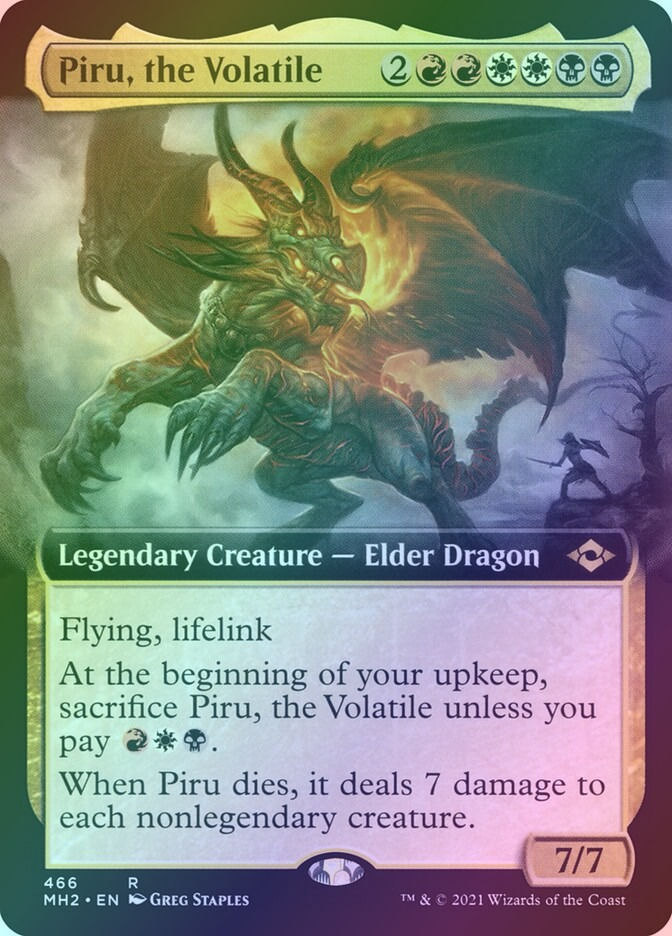 Piru, the Volatile (MH2) (466) / Extended Art / Foil