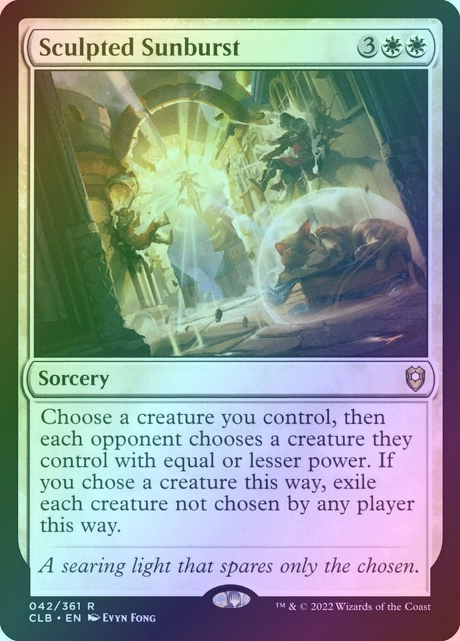 Sculpted Sunburst (CLB) (42) / Foil