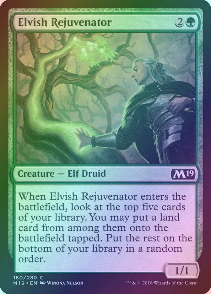 Elvish Rejuvenator (M19) (180) / Foil