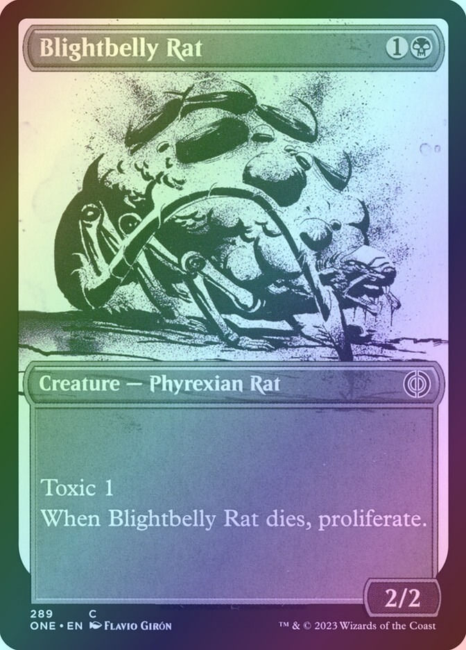 Blightbelly Rat (ONE) (289) / Showcase / Foil