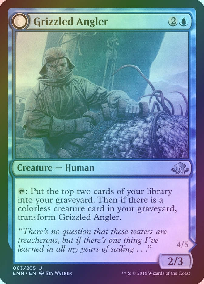 Grizzled Angler // Grisly Anglerfish (EMN) (63) / Foil
