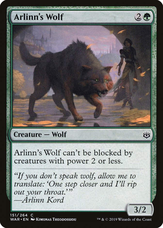 Arlinn's Wolf (WAR) (151)