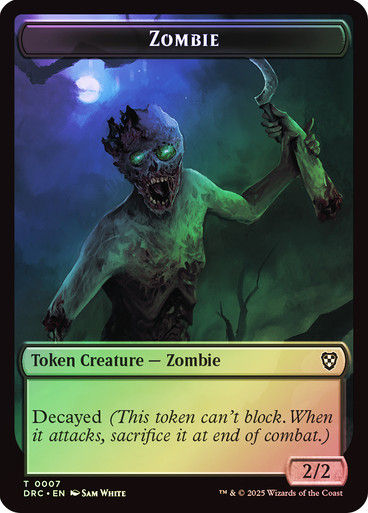 Timeless Dragon (TDRC) (6) // Zombie (TDRC) (7) / Foil — cara 2 de 2
