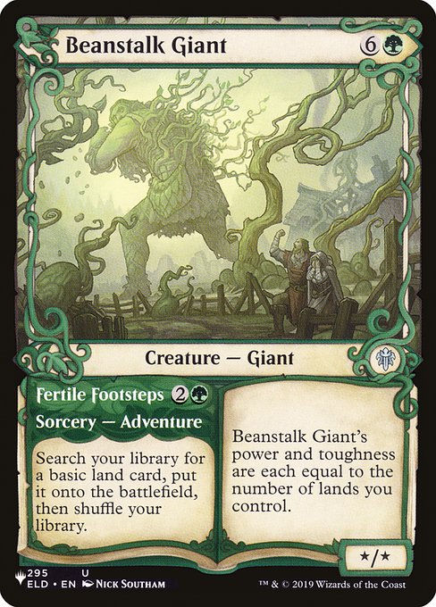Beanstalk Giant // Fertile Footsteps (PLST) (ELD-295) / Showcase