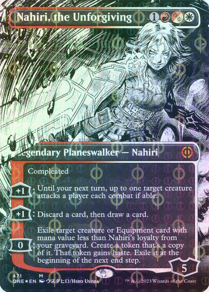 Nahiri, the Unforgiving (ONE) (471) / Borderless / Showcase / Compleat Foil