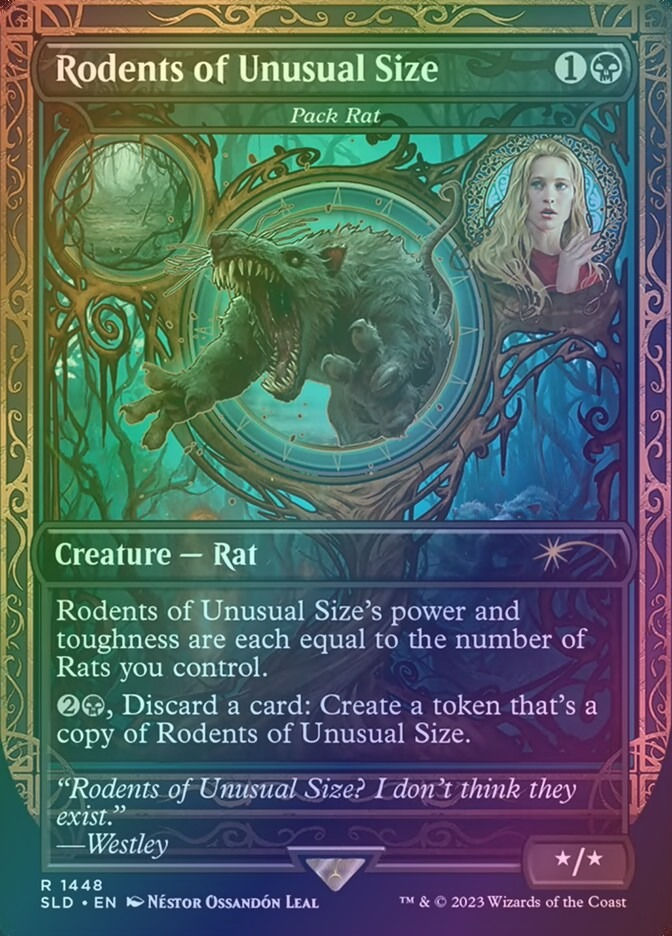 Pack Rat (SLD) (1448) / Borderless / Foil