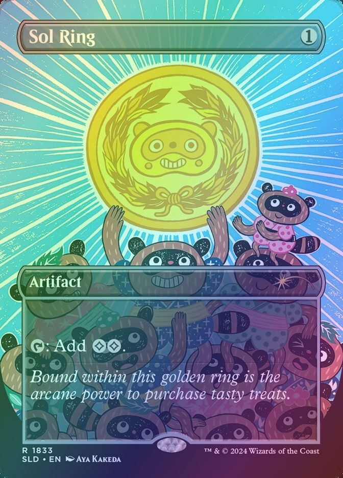 Sol Ring (SLD) (1833) / Borderless / Rainbow Foil