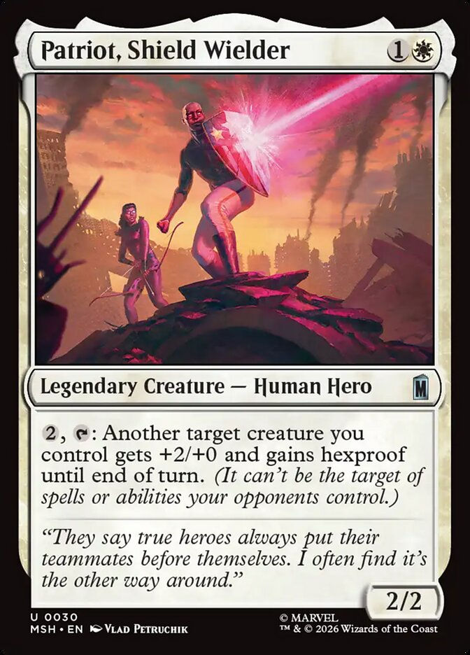 Patriot, Shield Wielder (MSH) (30)