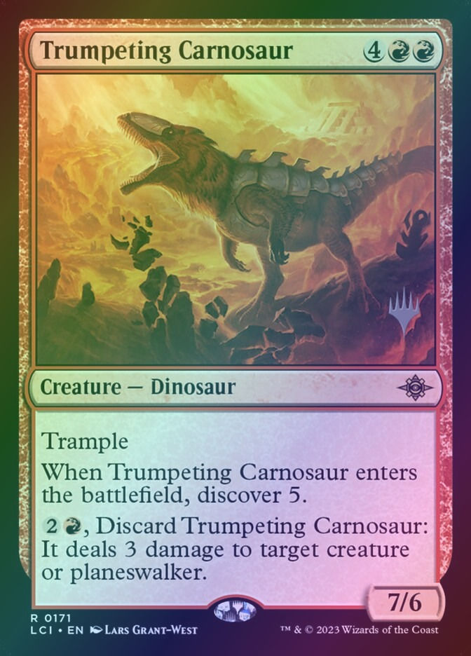 Trumpeting Carnosaur (PLCI) (171p) / Foil