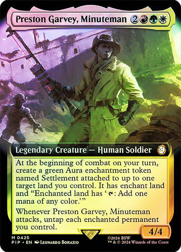 Preston Garvey, Minuteman (pip) (425) / Extended Art Foil