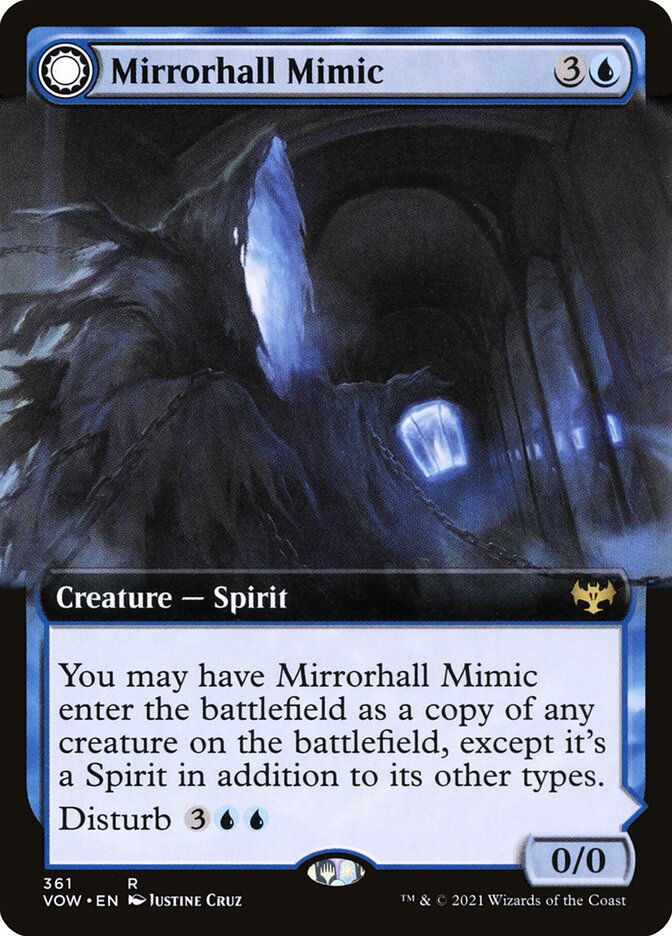 Mirrorhall Mimic // Ghastly Mimicry (VOW) (361) / Extended Art — cara 1 de 2