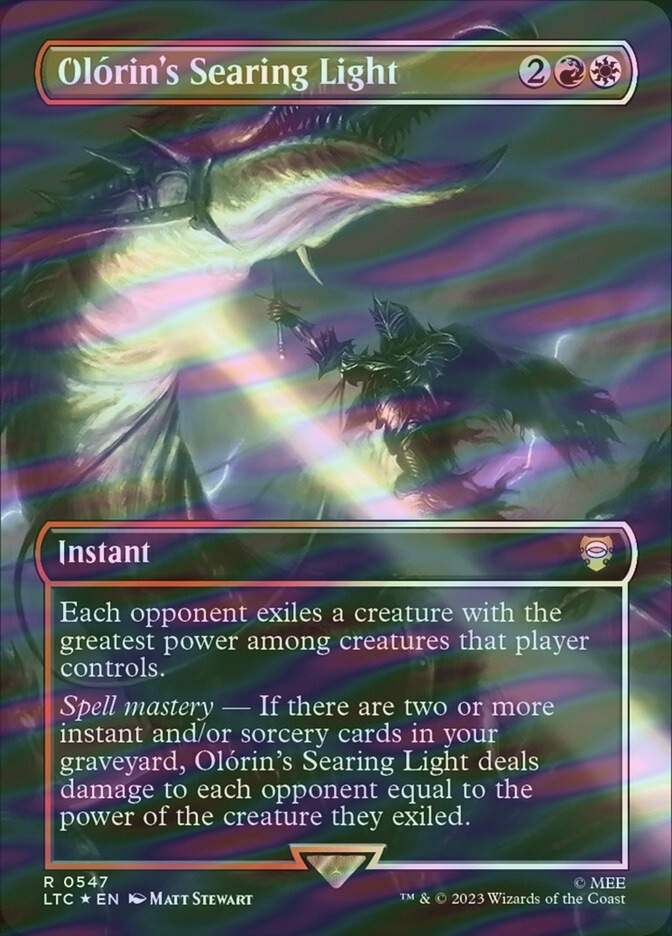 Olórin's Searing Light (LTC) (547) / Borderless / Surge Foil