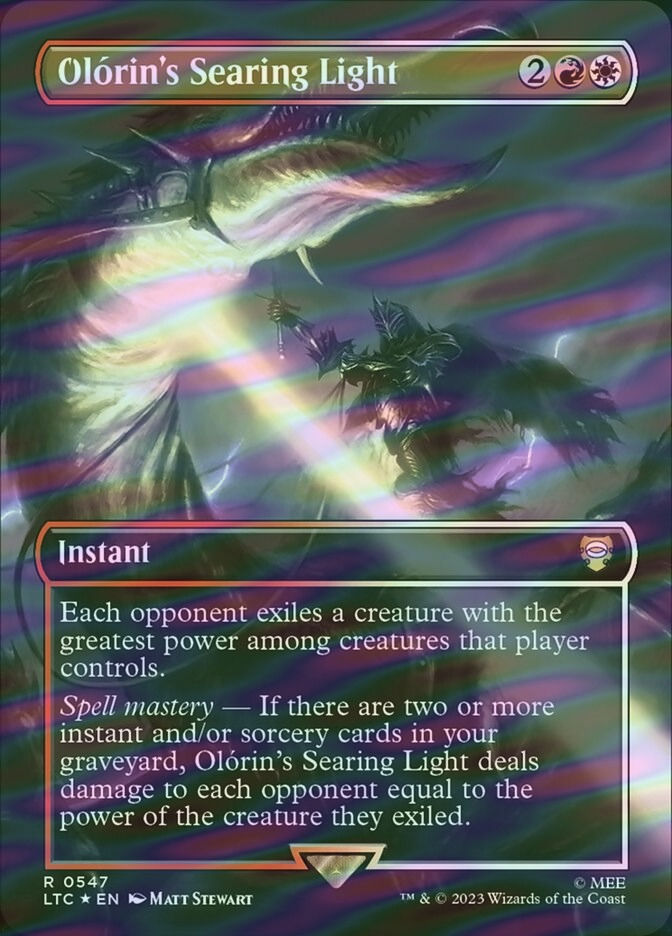 Olórin's Searing Light (LTC) (547) / Borderless / Surge Foil