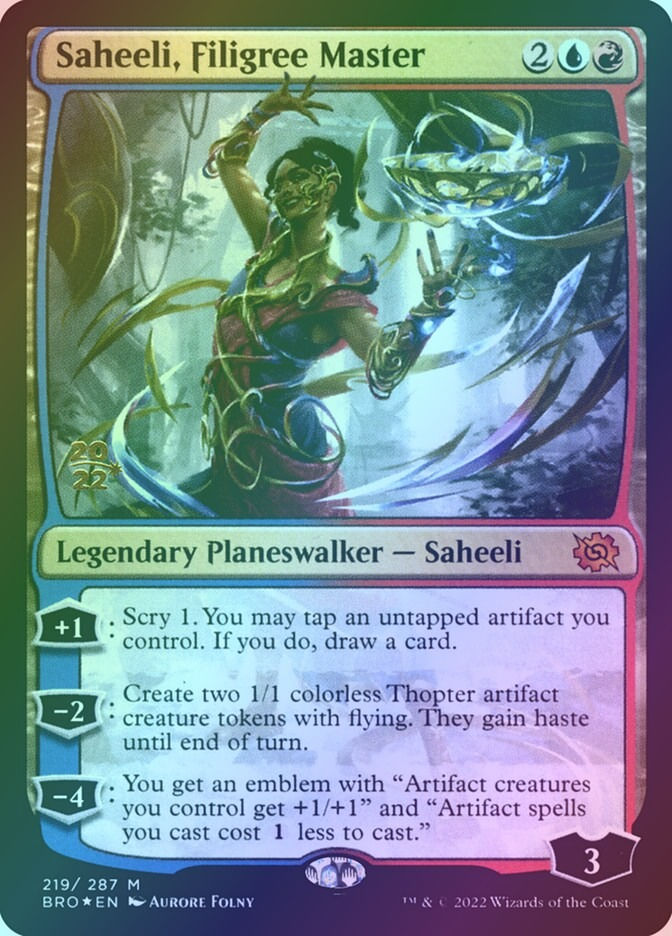 Saheeli, Filigree Master (PBRO) (219s) / Foil