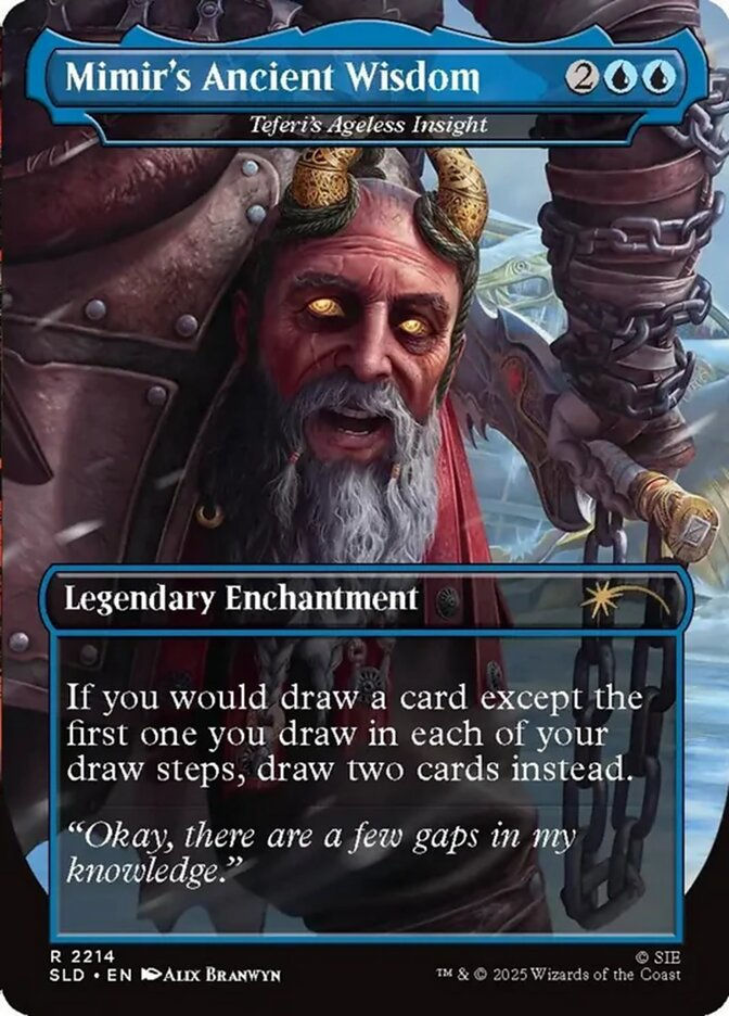 Teferi's Ageless Insight // Teferi's Ageless Insight (SLD) (2214) / Borderless — cara 2 de 2