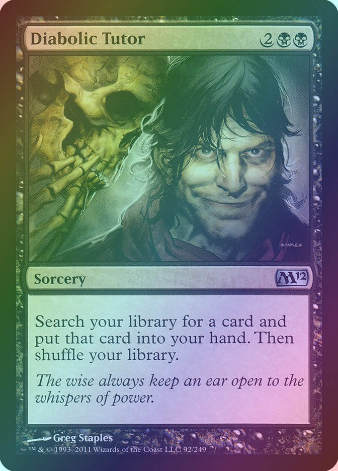 Diabolic Tutor (M12) (92) / Foil