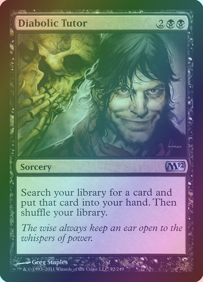 Diabolic Tutor (M12) (92) / Foil