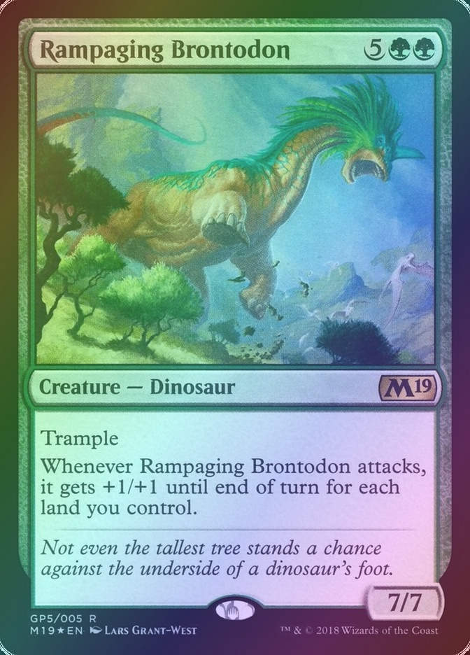 Rampaging Brontodon (G18) (GP5) / Foil