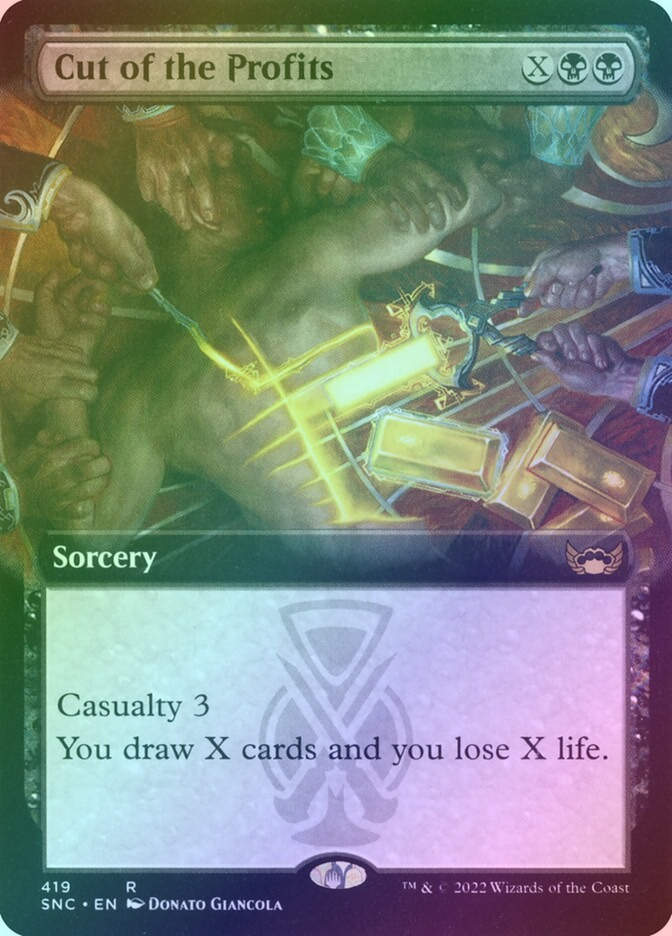 Cut of the Profits (SNC) (419) / Extended Art / Foil
