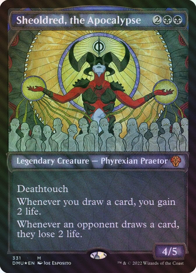 Sheoldred, the Apocalypse (DMU) (331) / Showcase / Textured Foil