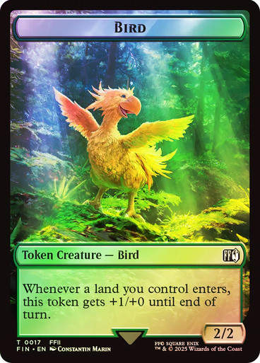 Bird Token T17 // Hero Token T09 (TFIN) / Foil