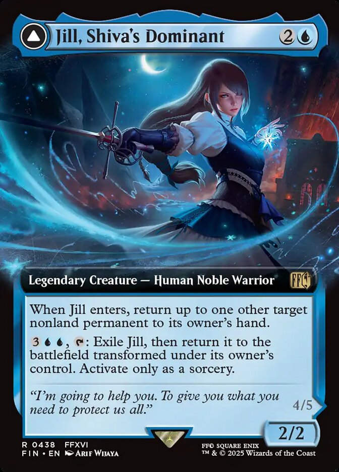 Jill, Shiva's Dominant // Shiva, Warden of Ice (FIN) (438) / Extended Art