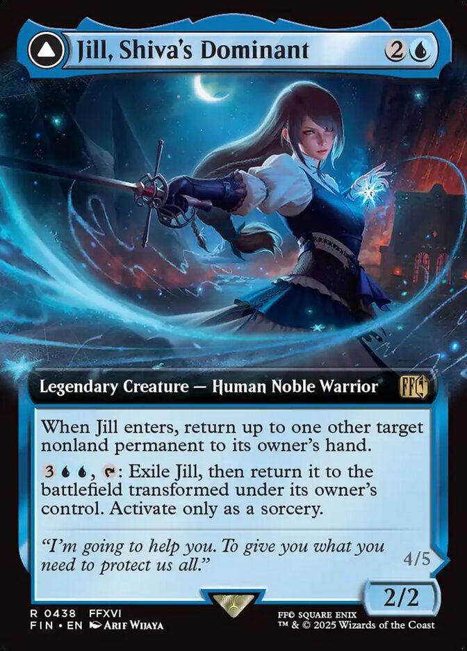 Jill, Shiva's Dominant // Shiva, Warden of Ice (FIN) (438) / Extended Art — cara 1 de 2