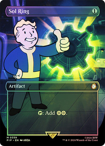 Sol Ring (pip) (359) / Borderless Foil