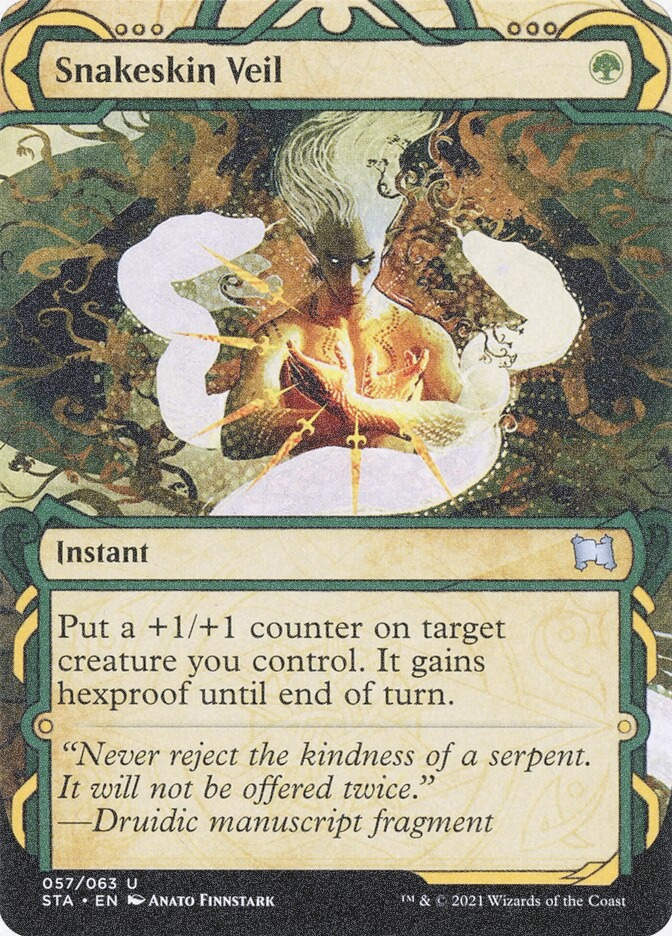 Snakeskin Veil (STA) (57) / Borderless / Showcase / Foil Etched