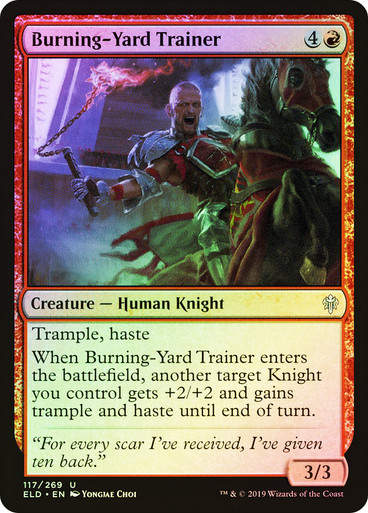 Burning-Yard Trainer (ELD) (117) / Foil