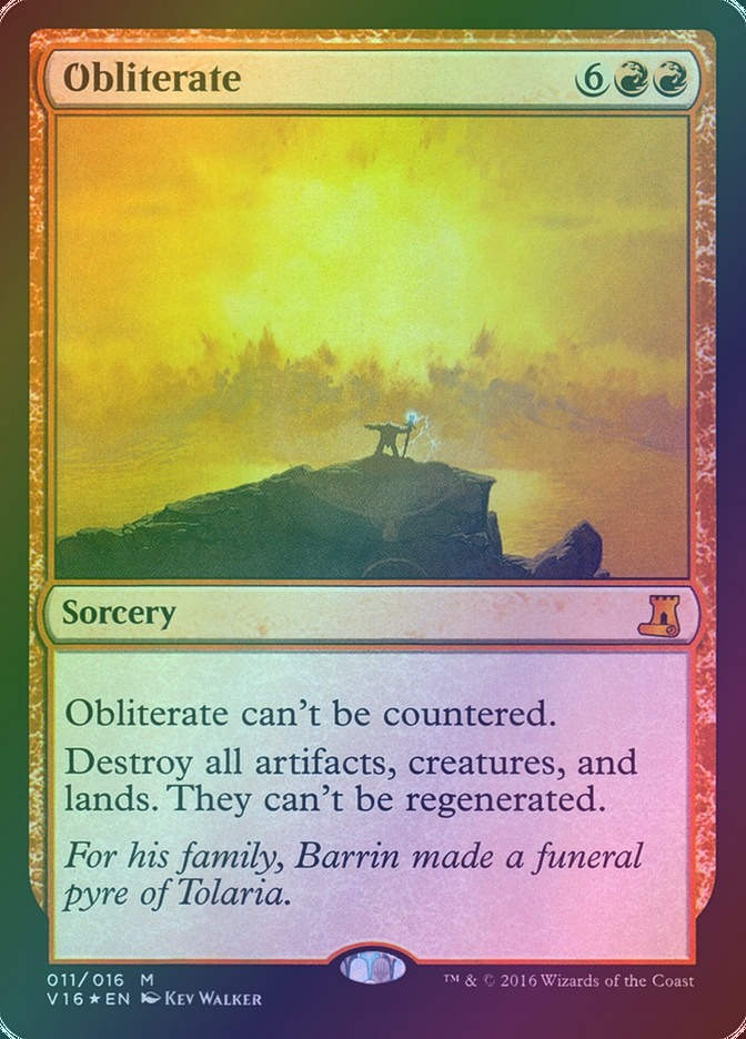 Obliterate (V16) (11) / Foil
