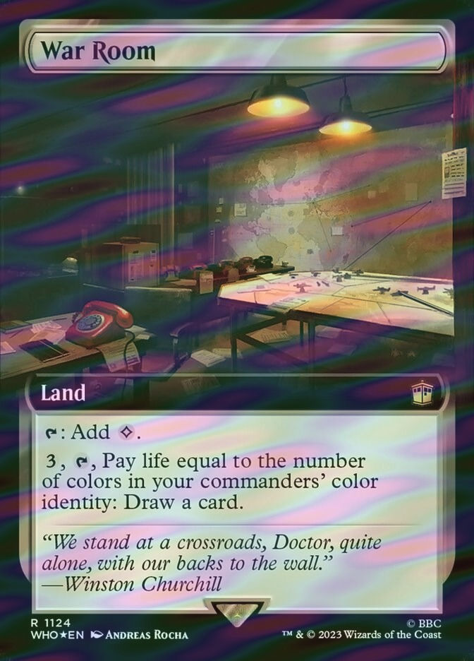 War Room (WHO) (1124) / Extended Art / Surge Foil