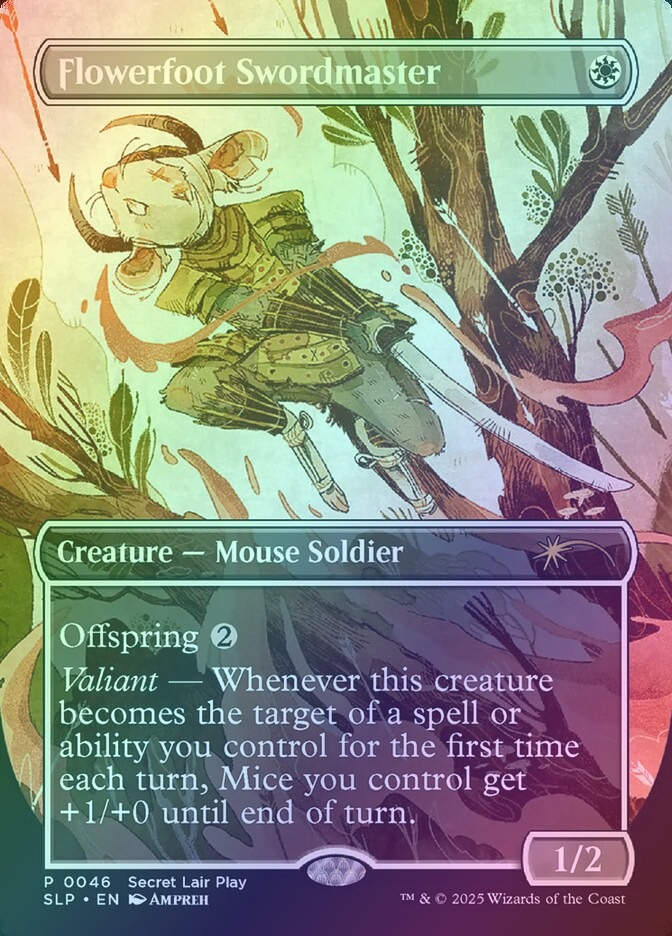 Flowerfoot Swordmaster (SLP) (46) / Borderless / Foil