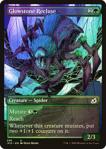 Glowstone Recluse (IKO) (296) / Showcase / Foil