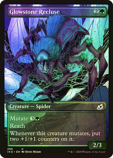 Glowstone Recluse (IKO) (296) / Showcase / Foil