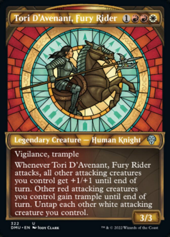 Tori D'Avenant, Fury Rider (DMU) / Showcase