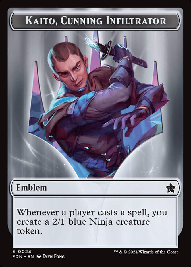 Kaito, Cunning Infiltrator Emblem // Ninja (TFDN) (24 // 12)